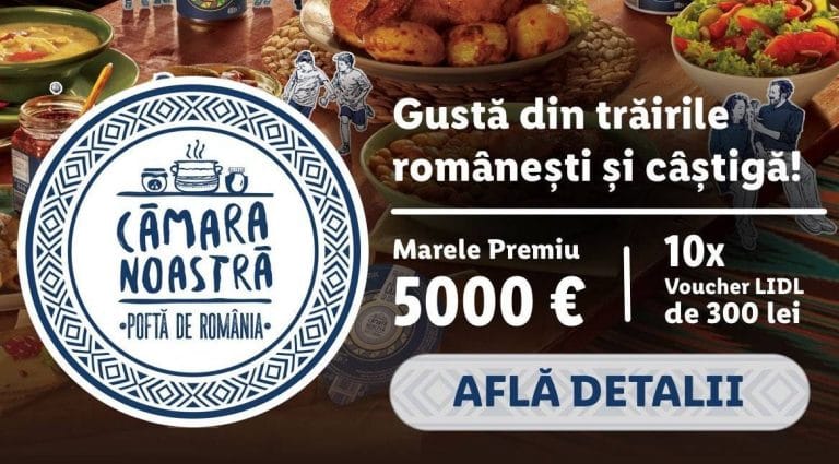 Câștigă 5.000 de euro pentru bunătăți din Cămara Noastră