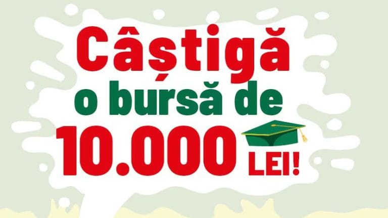 Câștigă o bursă în valoare de 10.000 lei