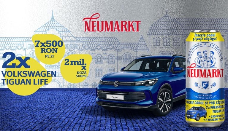 Concurs NEUMARKT: câștigă 2 mașini Volkswagen Tiguan Life