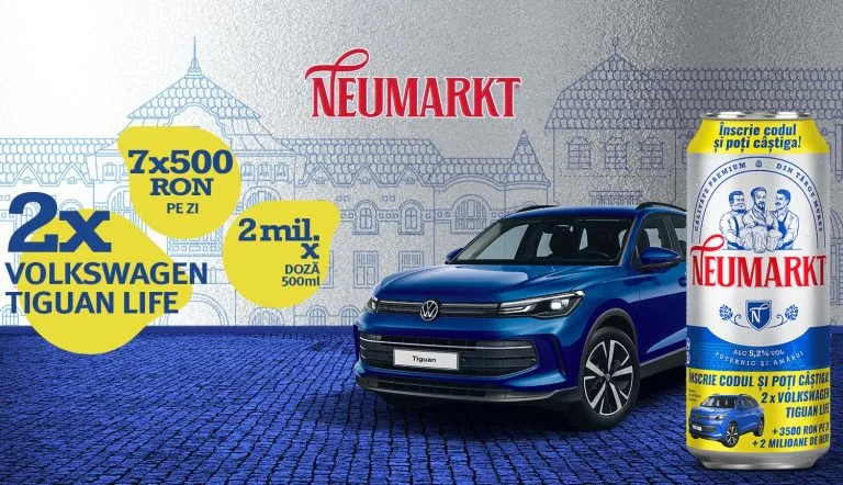 Concurs NEUMARKT: câștigă 2 mașini Volkswagen Tiguan Life